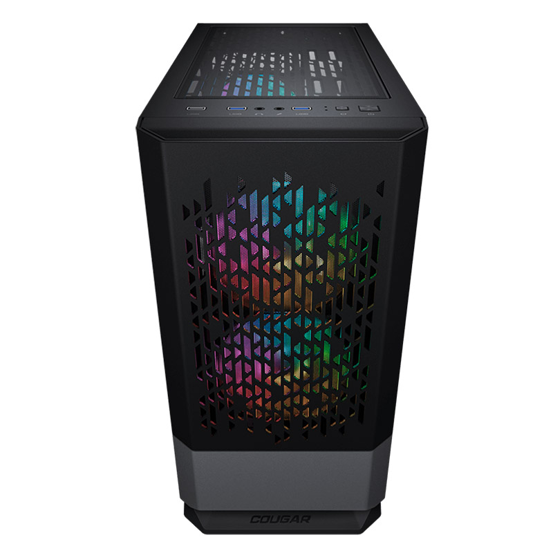 Case Gaming Cougar MG140 Air RGB Negro Vidrio Templado Media Torre Micro-ATX (Sin Fuente)