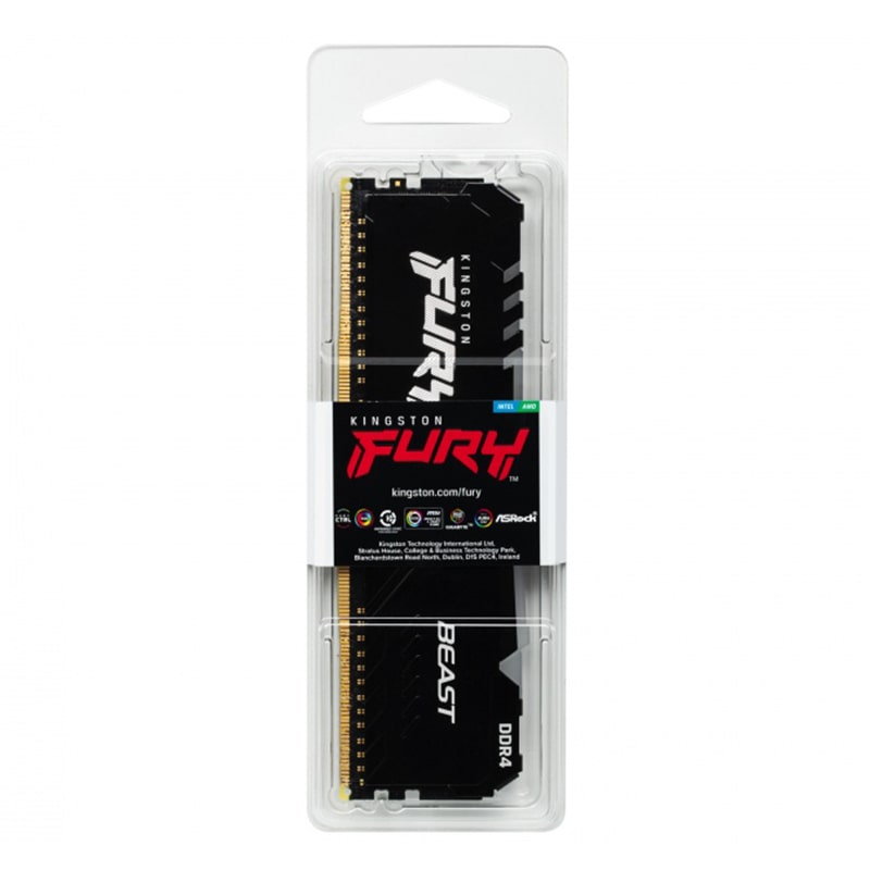 Memoria DDR4 DIMM 8GB Kingston Fury Beast RGB 3200MHz