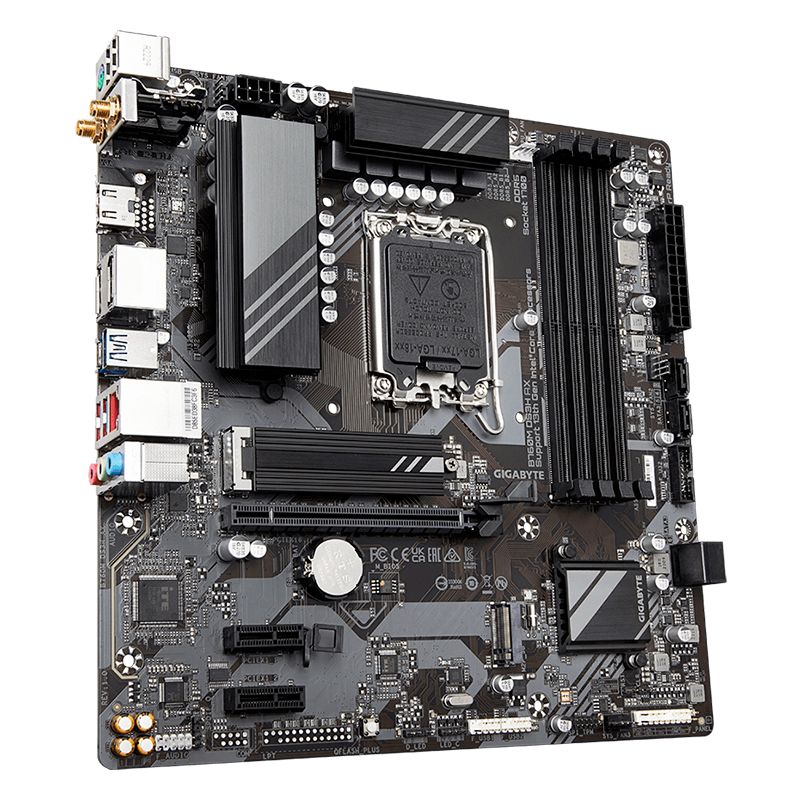 Motherboard Gigabyte B760M DS3H AX LGA1700 13th & 12th Gen 4xDDR5 Micro ATX