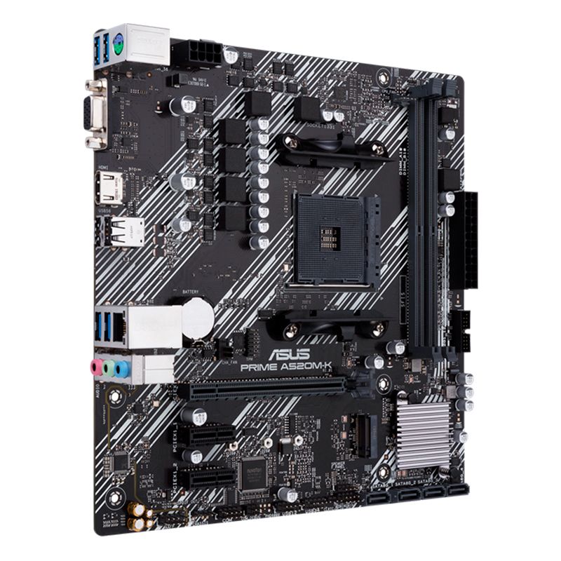 Motherboard ASUS PRIME A520M-K Socket AM4 5000/4000 G/3000 Series 2xDDR4 Micro-ATX