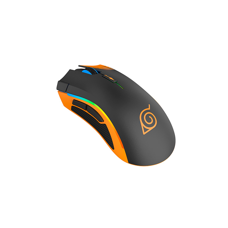 Mouse Gaming Alámbrico Óptico Naruto MX-200 10000 DPI 7 Botones RGB Edición Ninja Naruto