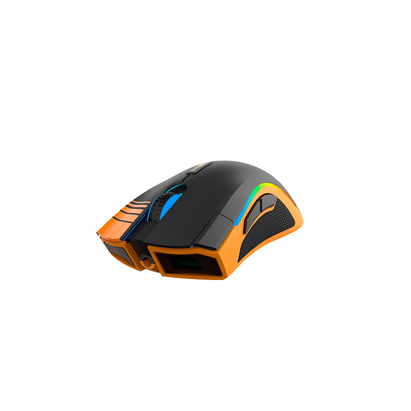 Mouse Gaming Alámbrico Óptico Naruto MX-200 10000 DPI 7 Botones RGB Edición Ninja Naruto