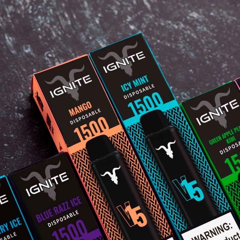 Vape Electrónico Ignite V15 1500 Puffs  Nic 5g Lemon Ice