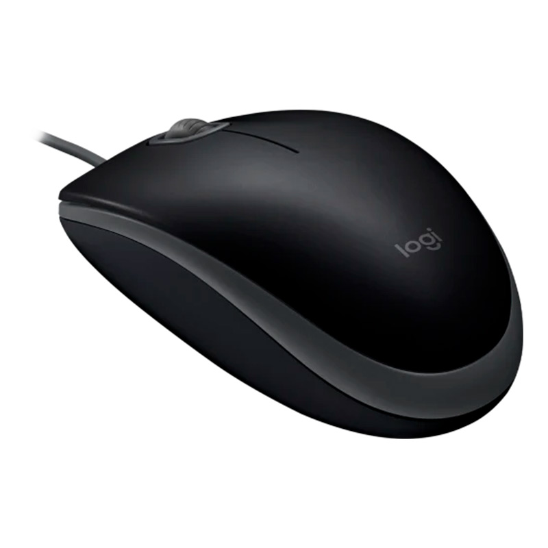 Mouse Alámbrico Logitech M110 Silent Óptico 1000± DPI Negro