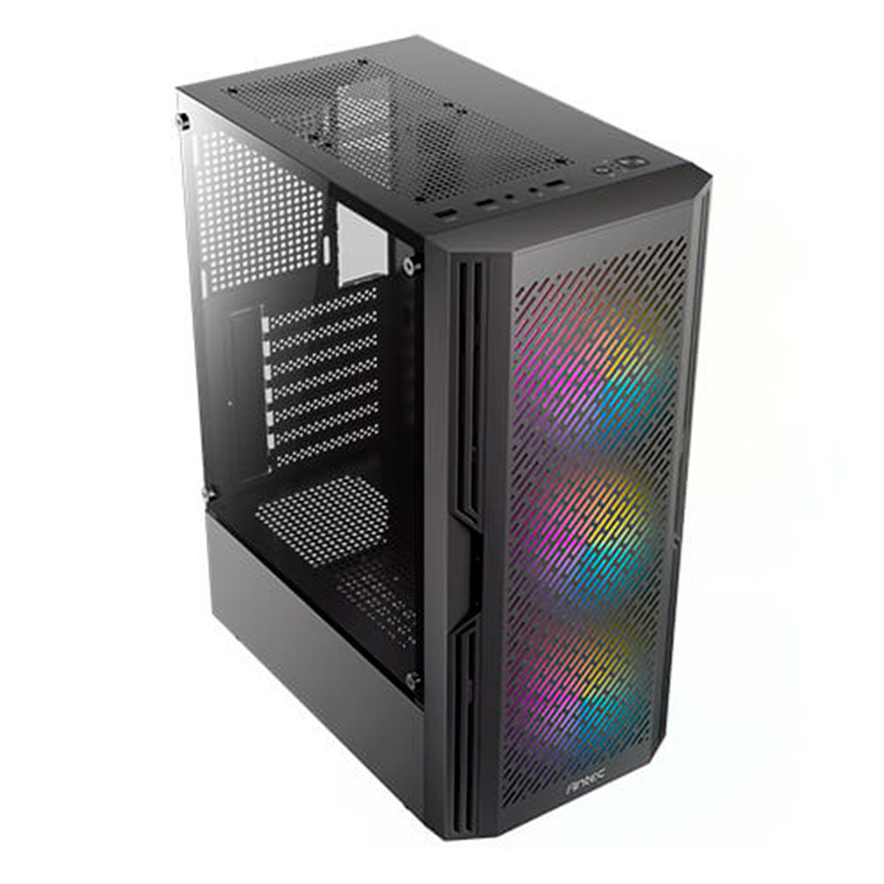 Case Gaming Antec AX20 Élite Media Torre Vidrio Templado ATX Negro (Sin Fuente)