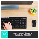 Teclado y Mouse Inalámbrica Logitech MK270 Negro Español