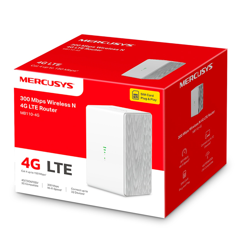 Router Mercusys MB110-4G 300Mbps