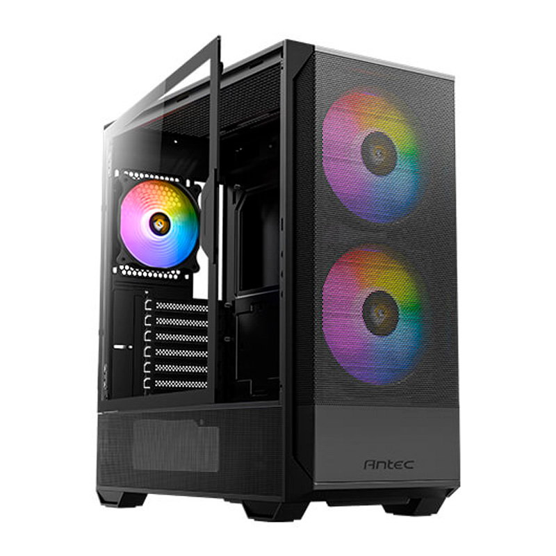 Case Gaming Antec NX416L Media Torre Vidrio Templado ATX Negro