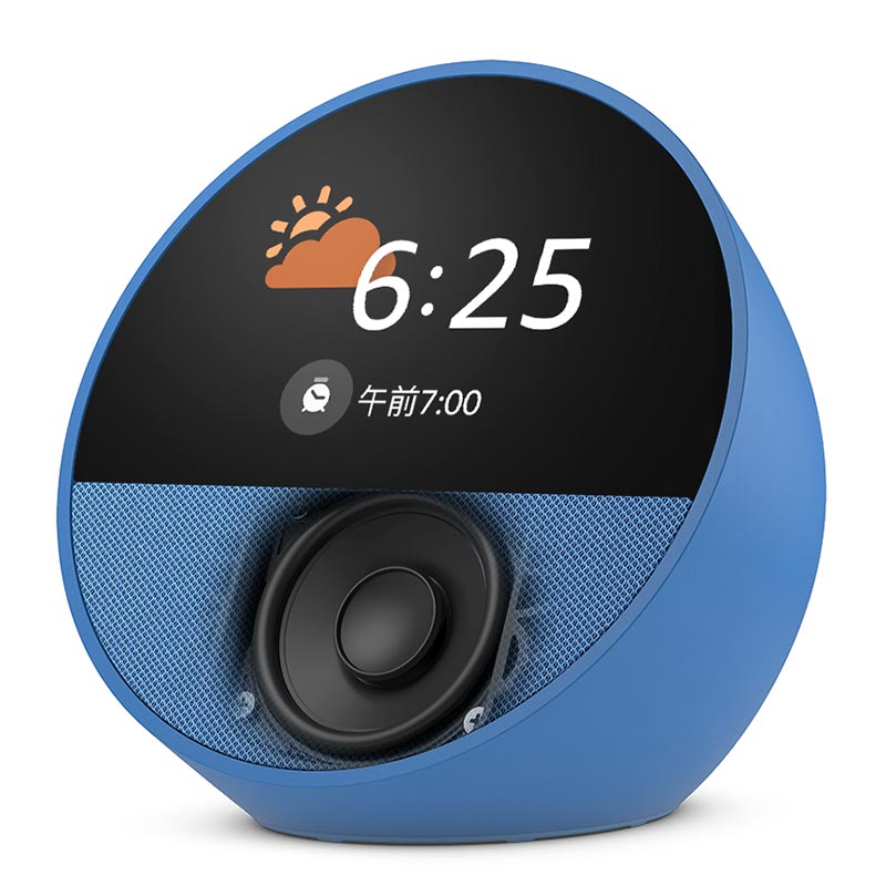 Bocina Inteligente Amazon Echo Spot Smart Azul Con Alexa