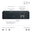 Teclado Inalámbrico Logitech MX Keys S Gris/Negro Español