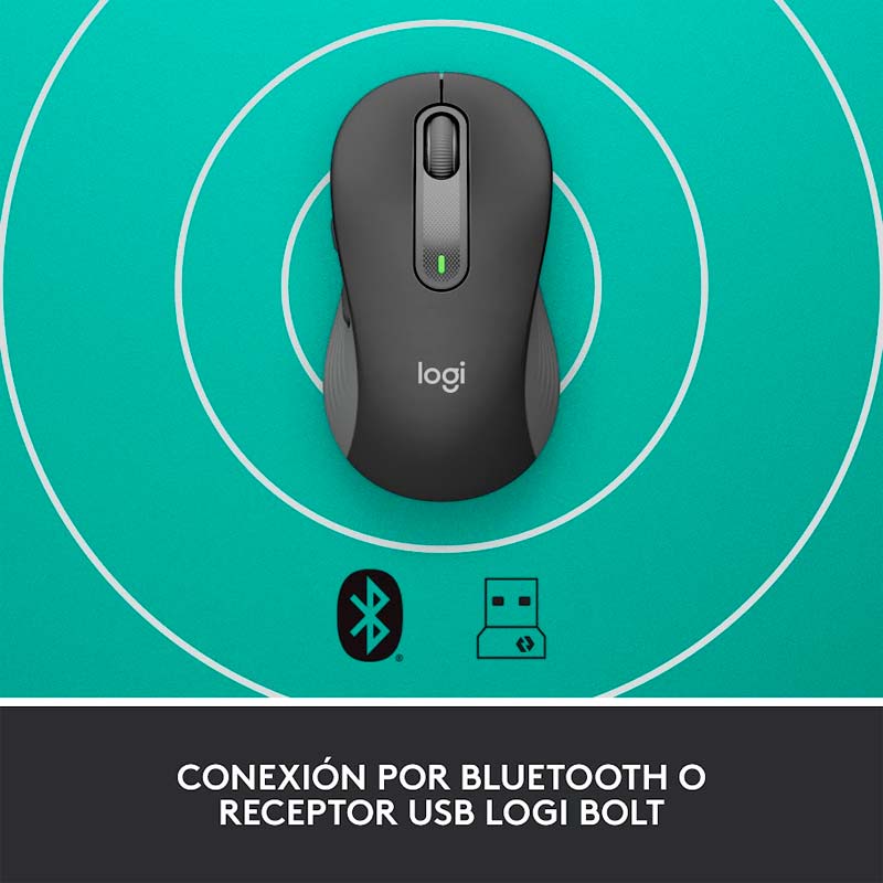 Mouse Inalámbrico Logitech M650 4000DPI Grafito