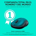 Mouse Inalámbrico Logitech M185 1000±DPI Azul