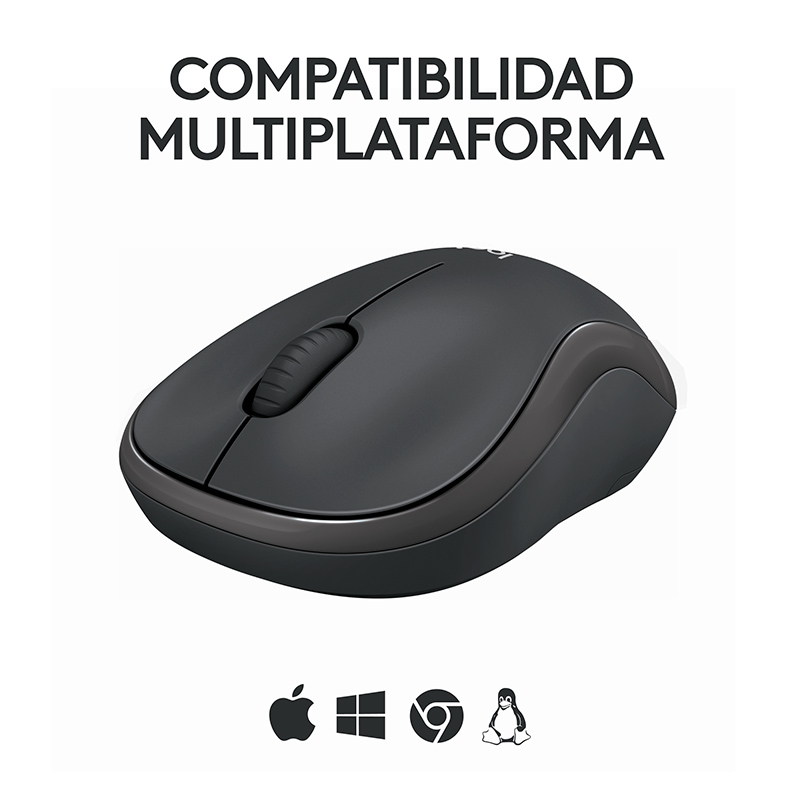 Mouse Inalámbrico Logitech M240 4000DPI Negro