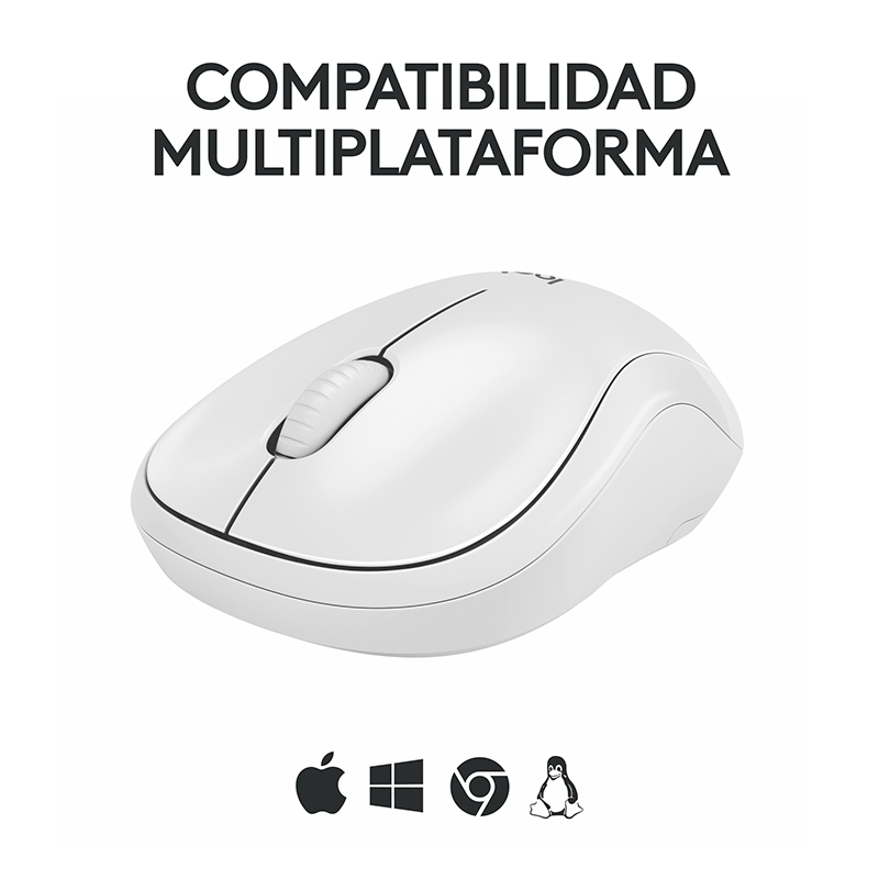 Mouse Inalámbrico Logitech M240 4000DPI Blanco