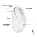 Mouse Inalámbrico Logitech M240 4000DPI Blanco