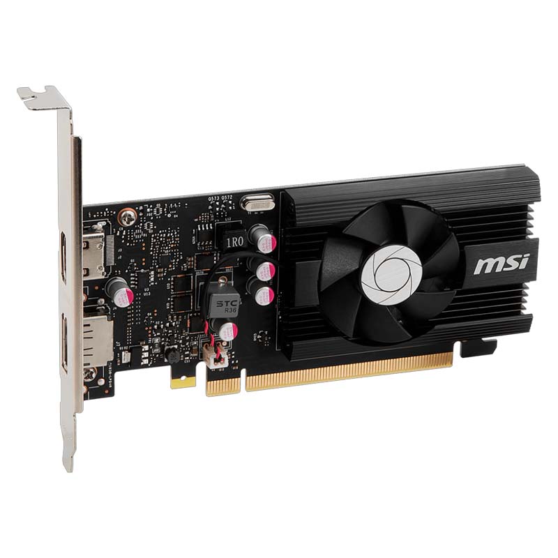 Tarjeta de Video 4GB DDR4  MSI GeForce GT1030 4GD4 bajo perfil OC