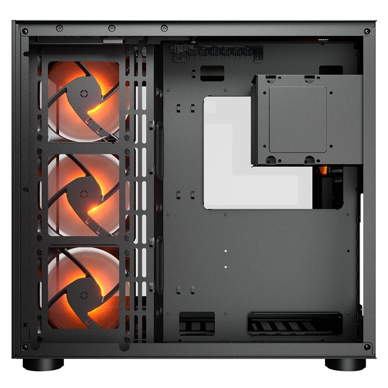 Case Gaming Cougar FV150 RGB Media Torre Negro (Sin Fuente)