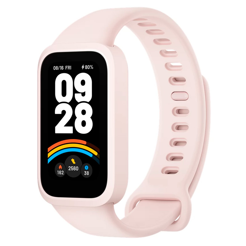 SmartWatch Xiaomi Smart Band 9 Active TPU Strap 5mm Rosada