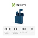 Audífonos Klip Xtreme Bluetooth In-ear Twintouch Touch con Micrófono Azul