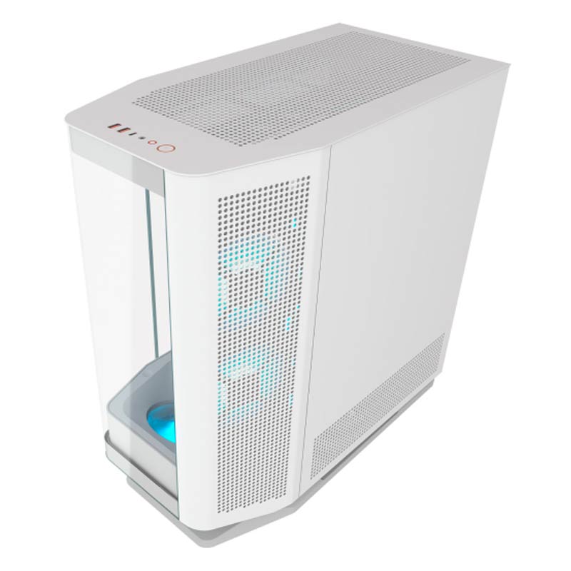 Case Gaming Cougar FV270 RGB Media Torre Malla E-ATX Blanco (Sin Fuente)