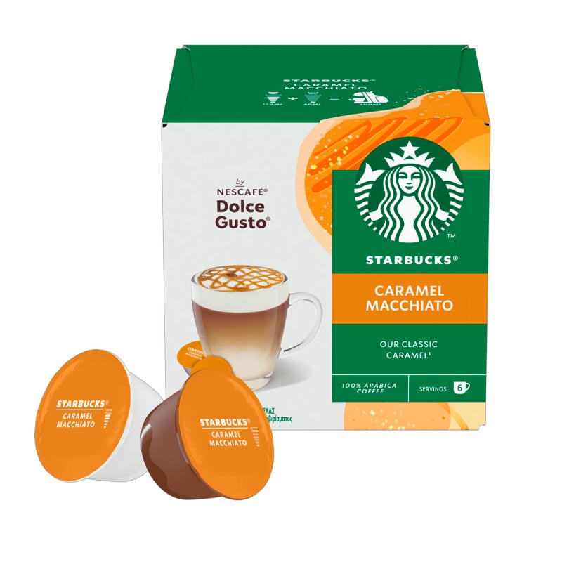 Cápsulas Starbucks Caramel Macchiato para Nescafé Dolce Gusto