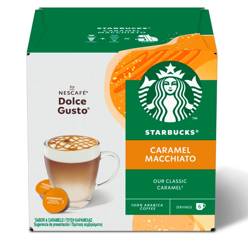 Cápsulas Starbucks Caramel Macchiato para Nescafé Dolce Gusto