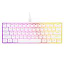 Teclado Gaming Mecánico Alámbrico Corsair K65 RGB MINI CHERRY MX SPEED Blanco