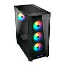 Case Gaming Cougar Duoface Pro RGB Media Torre Vidrio Templado E-ATX Negro (Sin Fuente)