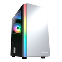 Case Gaming Cougar Purity RGB Vidrio Templado Mini Torre Micro ATX Blanco (Sin Fuente)