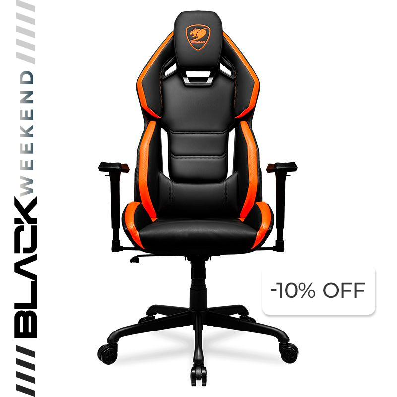 Silla Gaming Cougar HotRod Negro Naranja