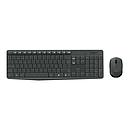 Teclado y mouse Logitech MK235 Inalámbrico USB Negro en español