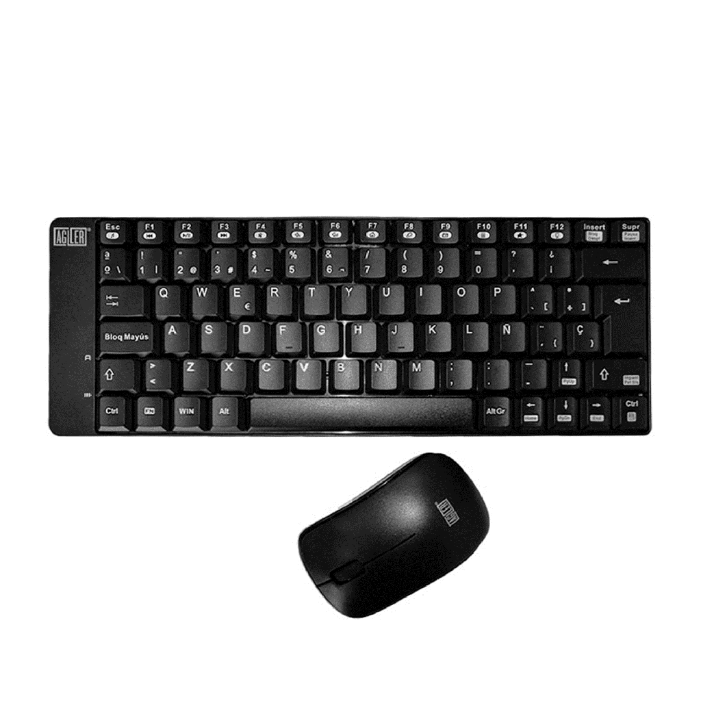 Teclado y Mouse Inalámbrico Agiler AGI-9895 Negro Español