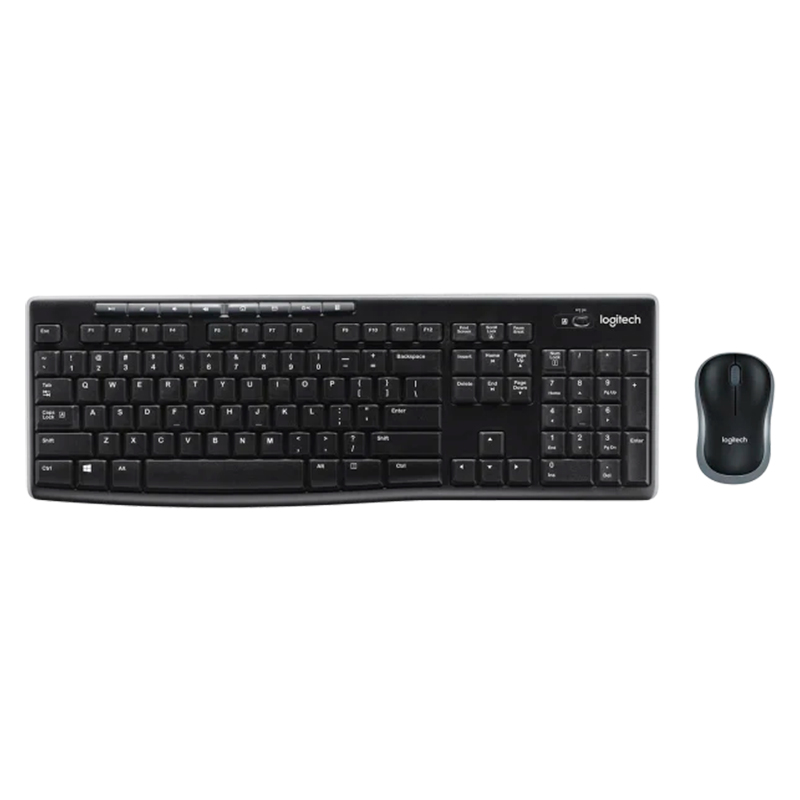 Teclado y Mouse Inalámbrico Logitech MK270 Negro Español