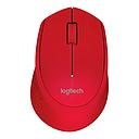 Mouse Inalámbrico Logitech M280 Óptico 1000DPI Rojo