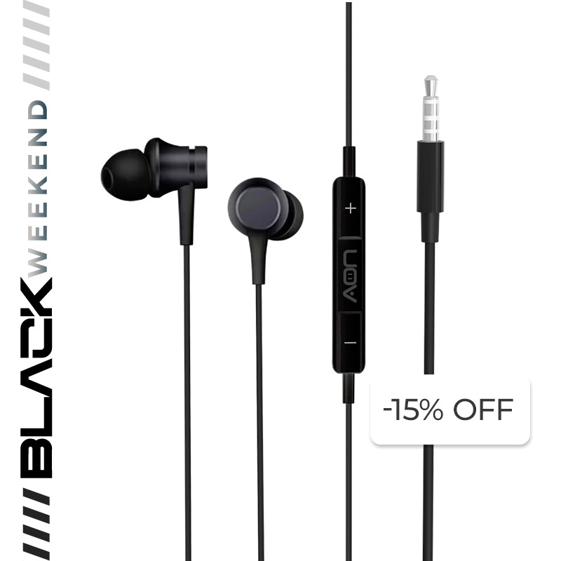 Audífonos AON 3.5mm In-ear Boom Buds Negro