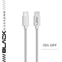 Cable USB-C a USB-C AON AO-CB-5001 3.5 Metros Blanco