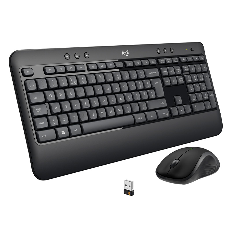 Teclado y Mouse Inalámbrico Logitech MK540 Advanced Negro Español