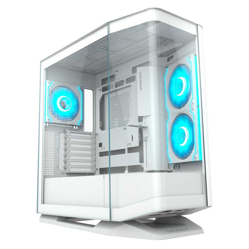 Case Gaming Cougar FV270 RGB Media Torre Malla E-ATX Blanco (Sin Fuente)