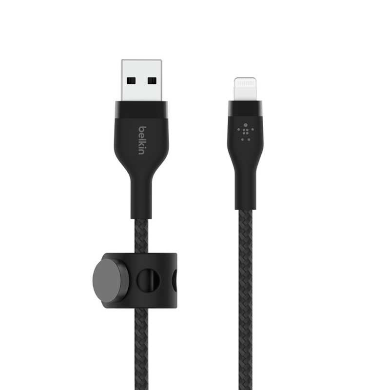 Cable USB a Lightning Belkin BoostCharge Pro Flex 1 Metro Negro