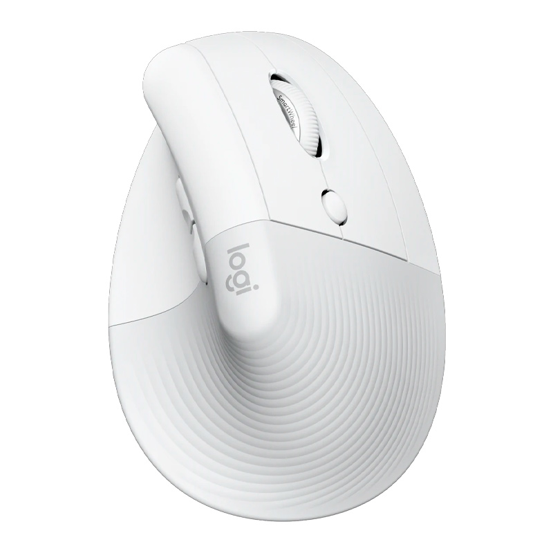 Mouse Logitech LIFT Ergonómico Inalámbrico Bluetooth + USB 4000DPI Blanco