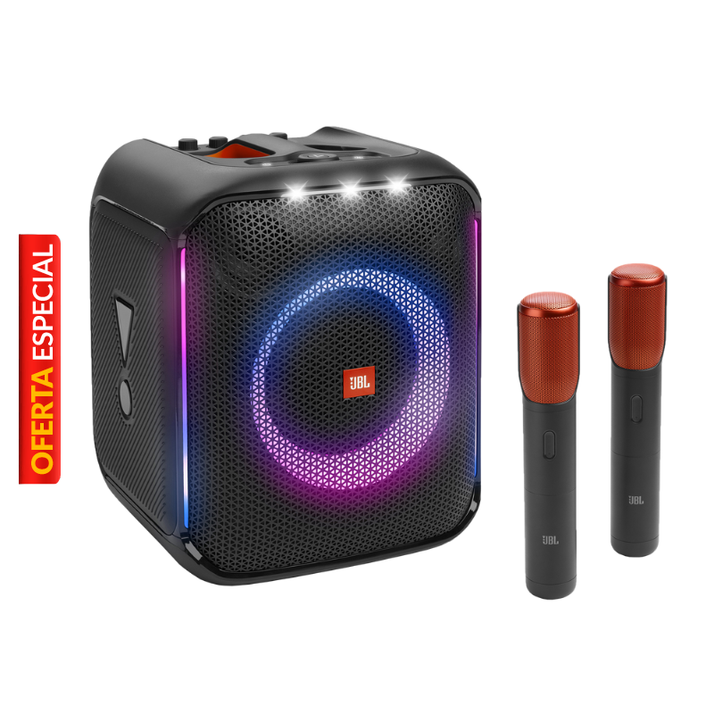 Bocina Bluetooth JBL PartyBox Encore 100W Negro Con Micrófonos Inalambricos