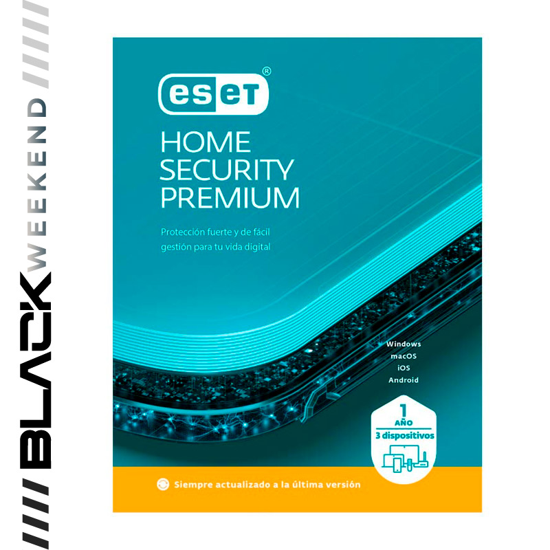 Licencia ESET Home Security Premium 3 Dispositivos 1 Año ESD ***FISICA***