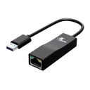 Adaptador USB a RJ45 10/100/1000Mbps Xtech Macho-Hembra Negro