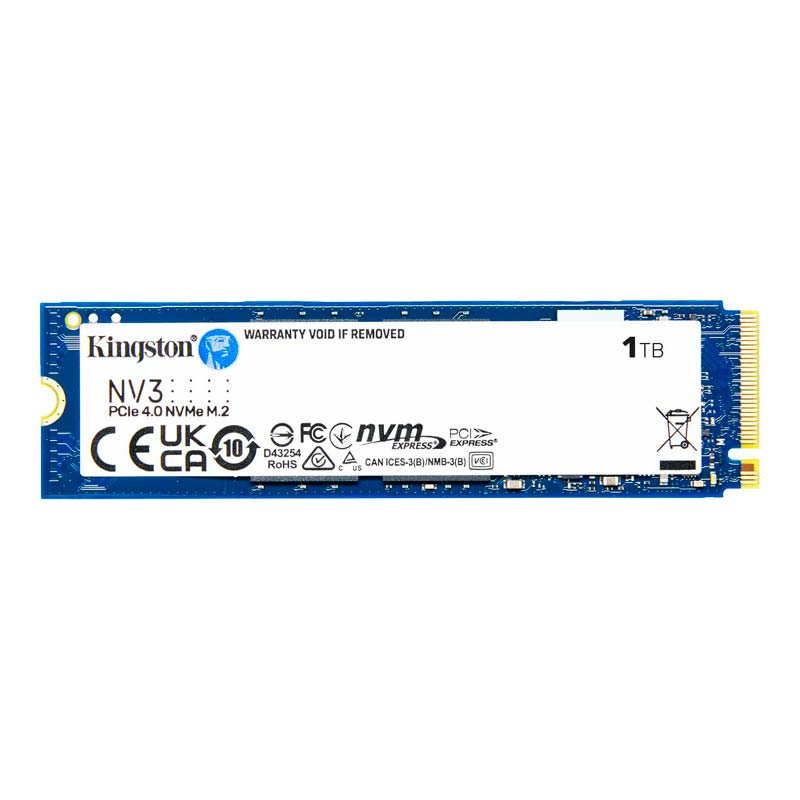 Unidad SSD M.2 2280 1TB Kingston NV3 PCIe NVMe 6000Mbps