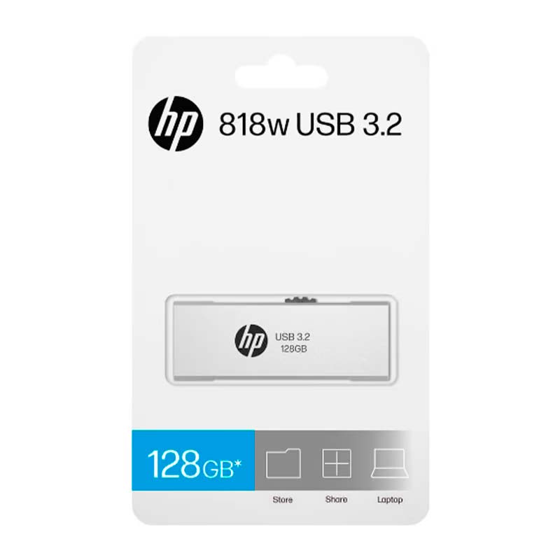 Memoria USB HP 128GB 818W 3.2 Plateado