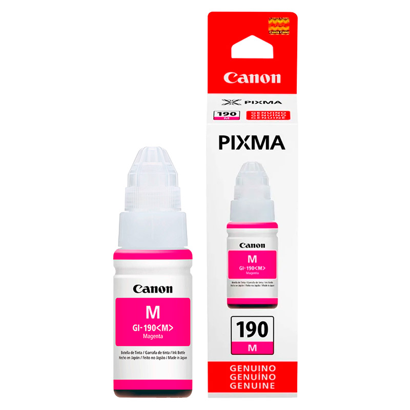 Botella de Tinta Canon GI-190M Magenta 70ml