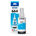 Botella de Tinta Epson T664 Cian 70ml