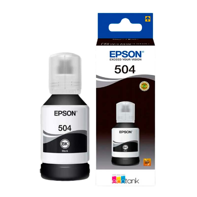 Botella de Tinta Epson T504 Negro 127ml